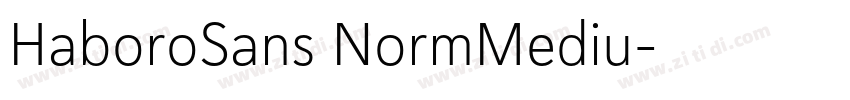 HaboroSans NormMediu字体转换 HaboroSans NormMediu字体转换